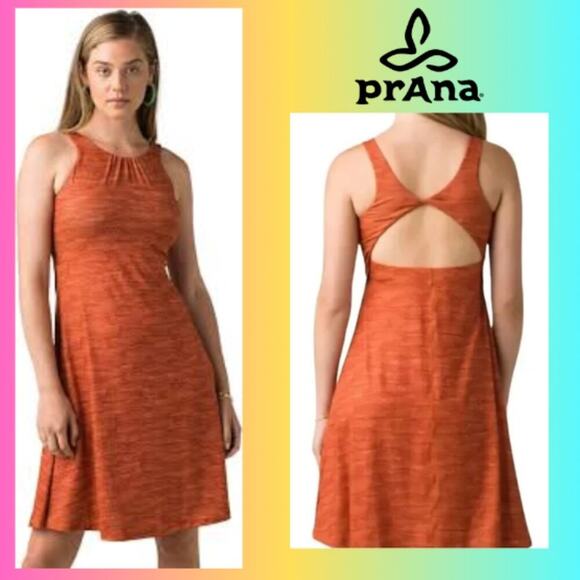 Prana Dresses & Skirts - PRANA Women's Skypath Dress Scoop Neck slim fit dress with built-in bra SIZE XL